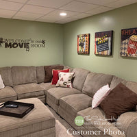 Welcome to our Movie Room Decal Sticker - #1804