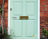 hello Front Door Vinyl Stickers Decals - #1810