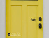 hello Front Door Stickers Decals - #1902