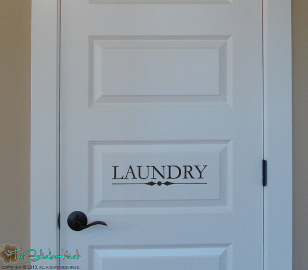 Laundry Door Decal Sticker #1561
