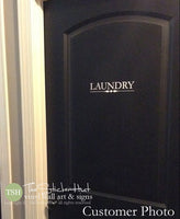 Laundry Door Decal Sticker #1561