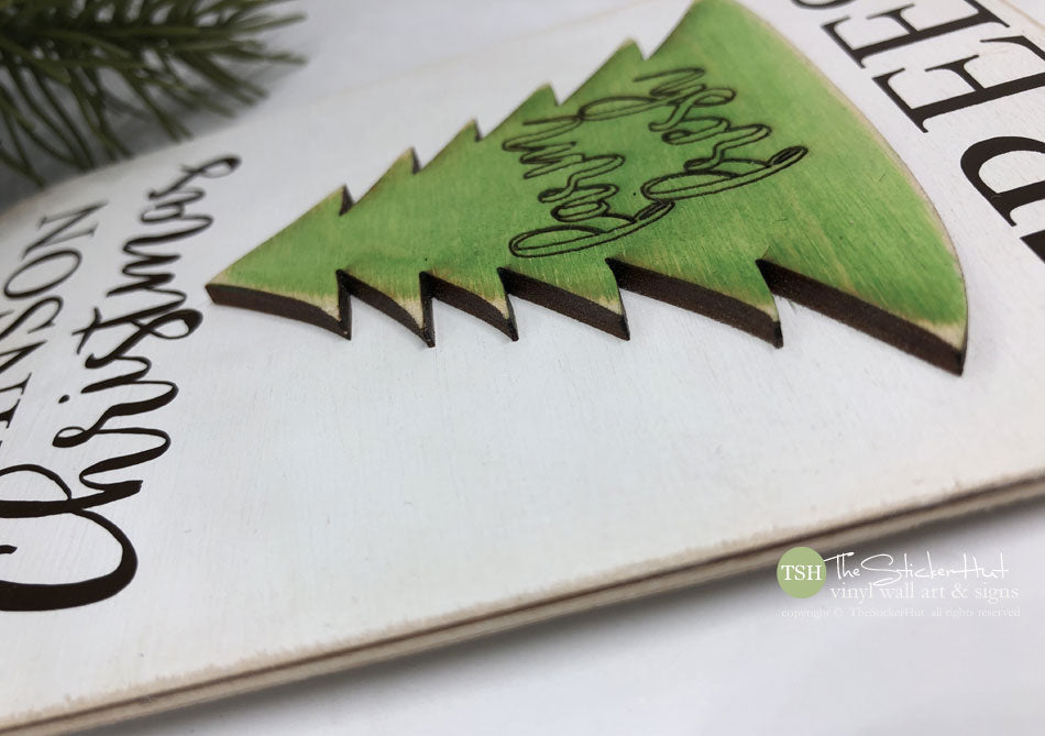 Custom Name Farm Fresh Christmas Trees Gift Tag - Ornament - Sign - Ch ...